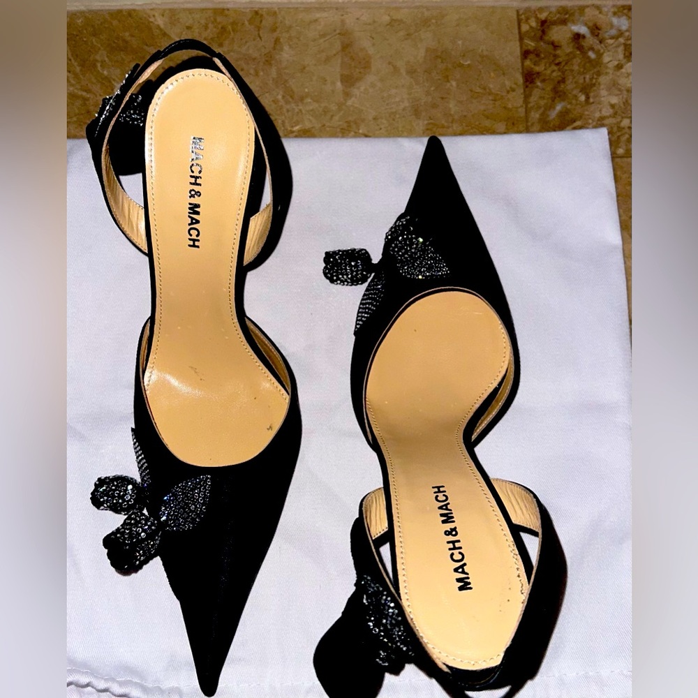 Mach Mach evening shoes with flower design